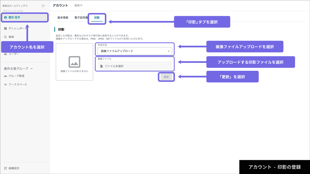印影の登録
