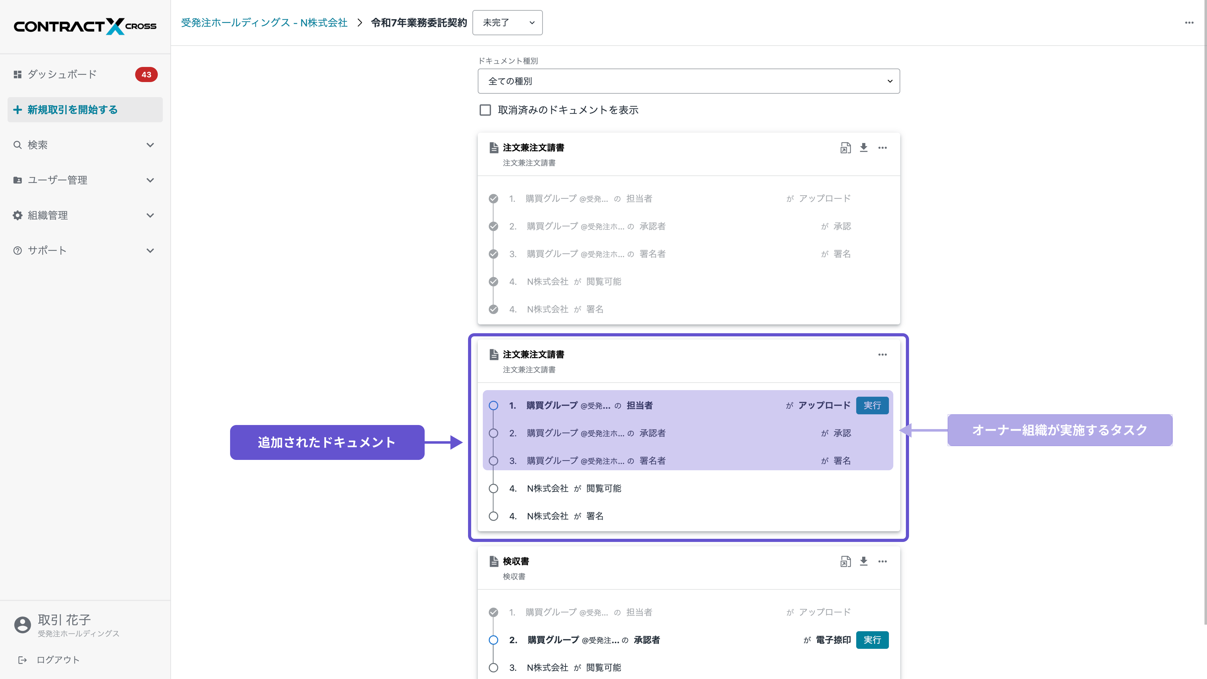 サービスオーナー側の手続き